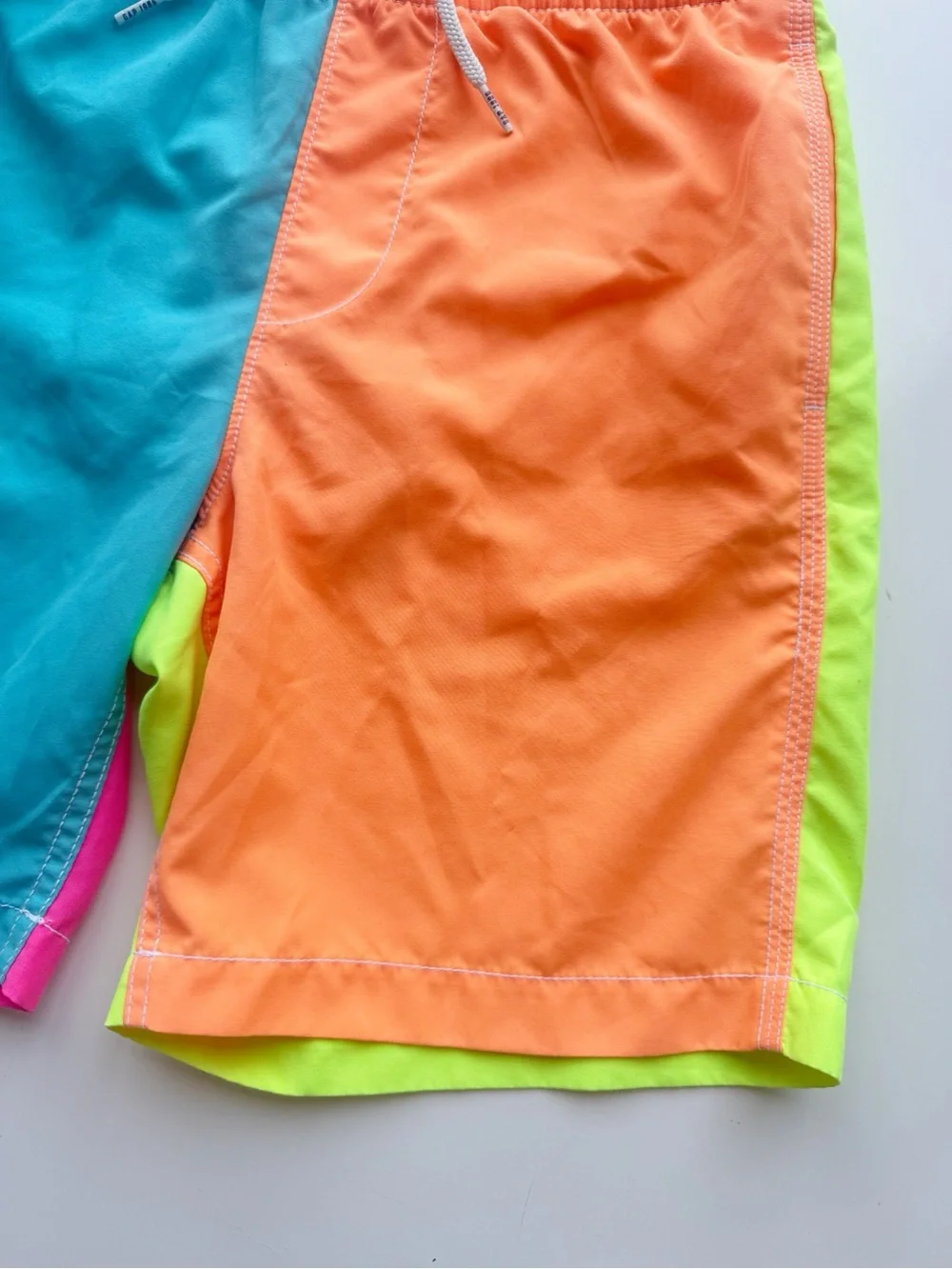 Gap Florescent Color Blocked Swim Shorts size XXL 14/16